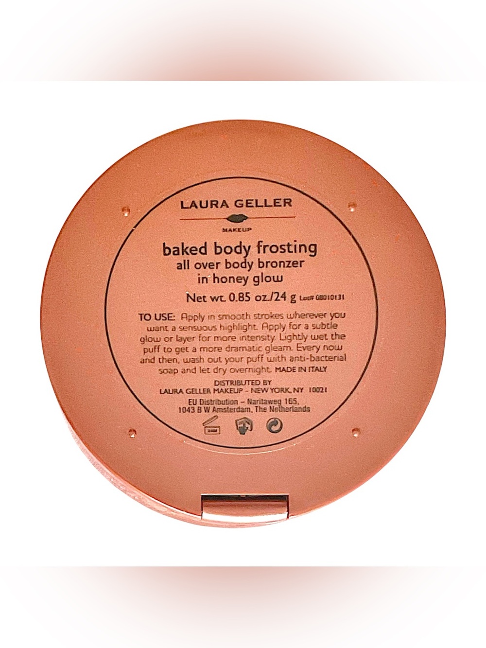 NWOT Laura Geller XL Baked Body Frosting All-Over Bronzer in Honey Glow - Picture 4 of 6